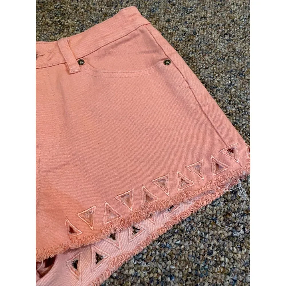 Pink Volcom Size 3 Shorts With Cute Design